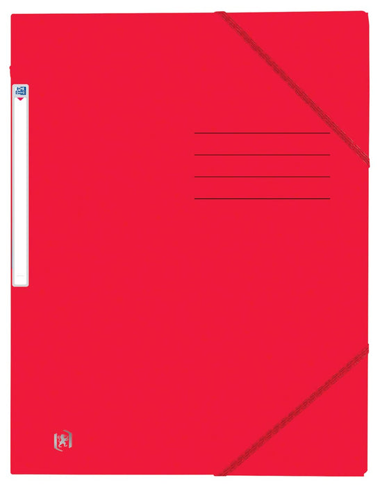 Oxford Top File+ elastomap van karton, formaat A4, rood