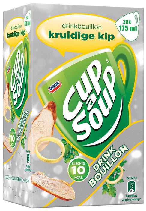 Cup-a-Soup kruidige kip drinkbouillon, 26 zakjes van 3,1 g