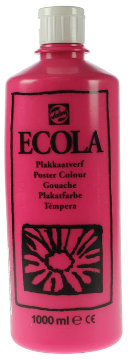 Talens Ecola plakkaatverf 1000 ml knijpflacon, tyrisch roze (magenta)
