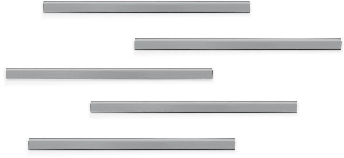 Durable Durafix zelfklevende magneetstrook, 297 mm, pak van 5 stuks, zilver