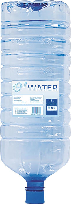 O-water bronwater, 18 liter fles voor waterkoeler, 6 stuks