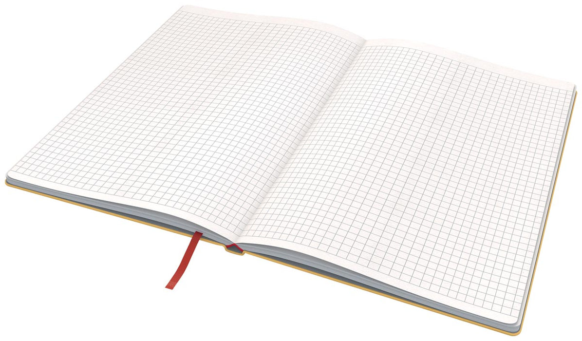 Leitz Cosy notitieboek met harde kaft, voor ft B5, geruit, geel 5 stuks, OfficeTown