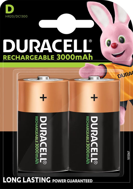 Duracell oplaadbare batterijen D, blister van 2 stuks 10 stuks, OfficeTown