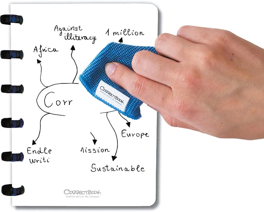 Correctbook A6 Original: uitwisbaar / herbruikbaar notitieboek, blanco, Forest Green (bosgroen), OfficeTown