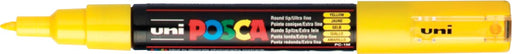 Uni POSCA paintmarker PC-1MC, 0,7 mm, geel 6 stuks, OfficeTown
