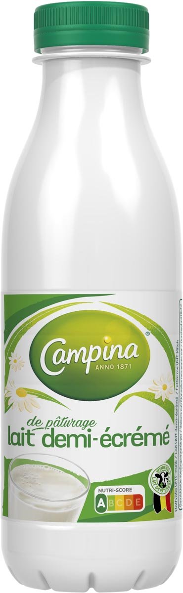 Campina halfvolle melk, 0,5 liter, pak van 6 flessen - OfficeTown