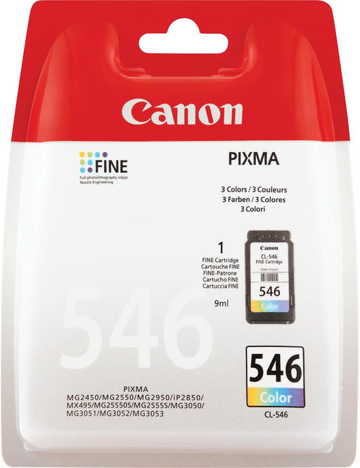 Canon inktcartridge CL - 546, 180 pagina's, OEM 8289B001, 3 kleuren - OfficeTown