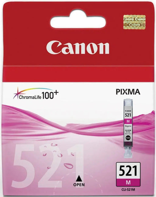 Canon inktcartridge CLI - 521M, 445 pagina's, OEM 2935B001, magenta - OfficeTown