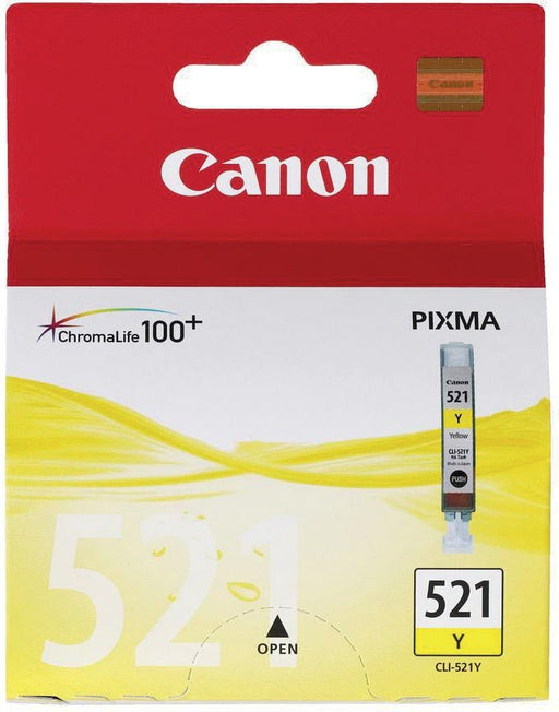 Canon inktcartridge CLI - 521Y, 447 pagina's, OEM 2936B001, geel - OfficeTown