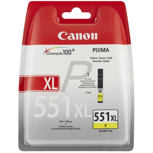 Canon inktcartridge CLI - 551Y - XL, 695 pagina's, OEM 6446B001, geel - OfficeTown