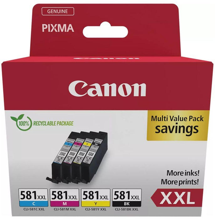 Canon inktcartridge CLI - 581 XXL, 282 - 858 foto's, OEM 1998C007, 4 kleuren - OfficeTown