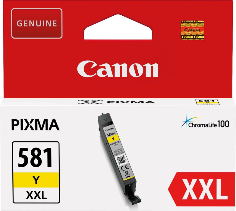 Canon inktcartridge CLI - 581Y XXL, 322 foto's, OEM 1997C001, geel - OfficeTown
