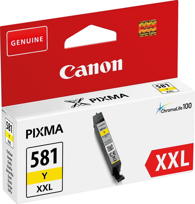 Canon inktcartridge CLI - 581Y XXL, 322 foto's, OEM 1997C001, geel - OfficeTown