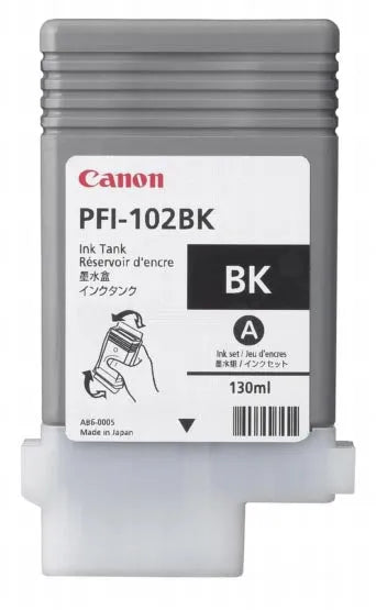 Canon inktcartridge PFI - 102BK, 130 ml, OEM 0895B001, zwart - OfficeTown