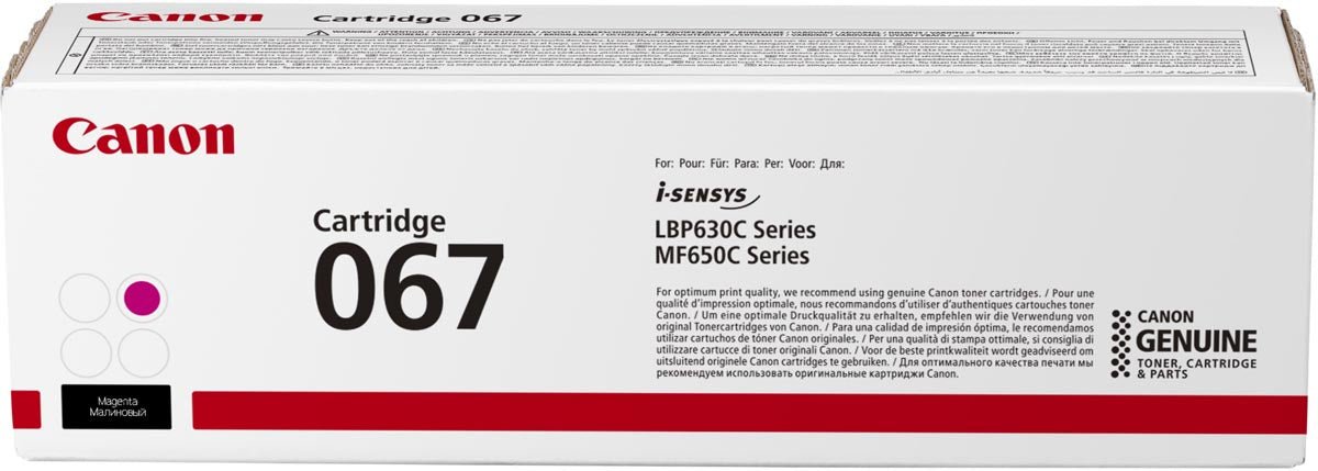 Canon toner 067, 1.250 pagina's, OEM 5100C002, magenta - OfficeTown