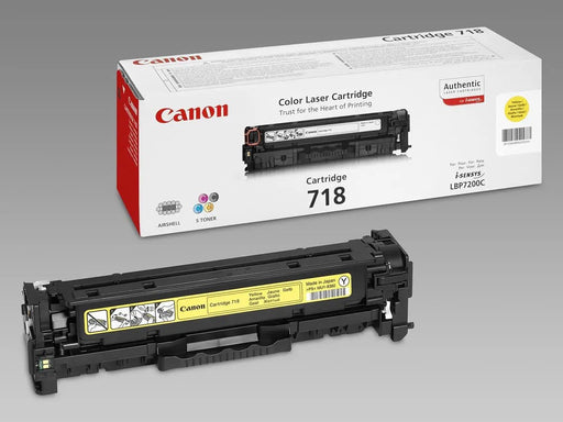 Canon toner 718, 2.900 pagina's, OEM 2659B002, geel - OfficeTown
