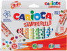 Carioca stempelstift Stamperello, 12 stiften (= 12 kleuren en 12 stempelmotieven) - OfficeTown