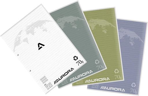 Aurora cursusblok A4 70G commercieel, 100 vel 10 stuks, OfficeTown