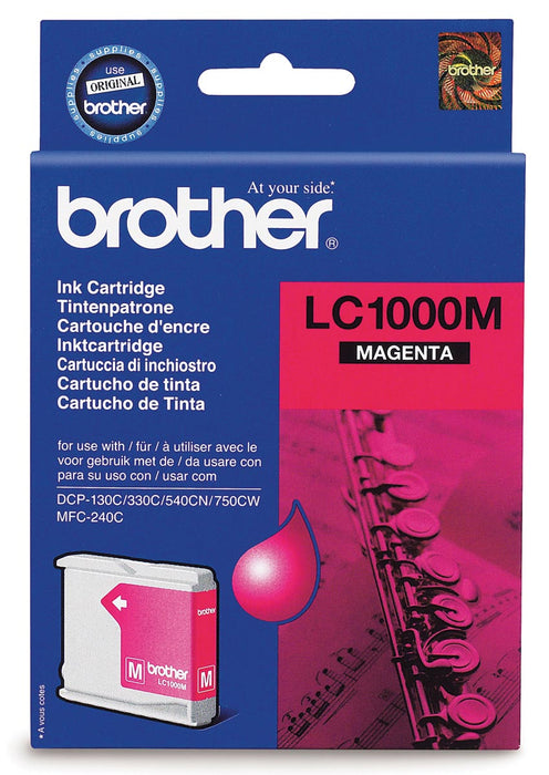Brother inktcartridge, 400 pagina's, OEM LC-1000M, magenta