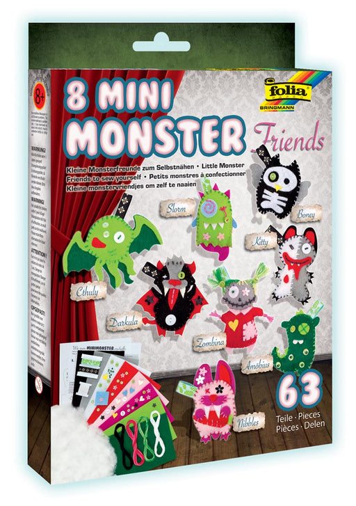 Mini monsters set 4 stuks, OfficeTown