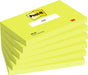Post-it Notes, 100 vel, ft 76 x 127 mm, neongroen, pak van 6 blokken 12 stuks, OfficeTown