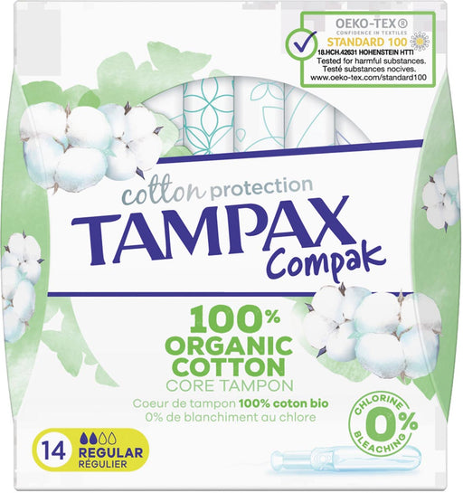 Tampax Cotton Regular tampons, pak van 14 stuks 3 stuks, OfficeTown