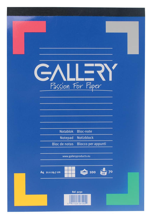 Gallery schrijfblok, ft A4, geruit 5 mm, blok van 100 vel 10 stuks, OfficeTown