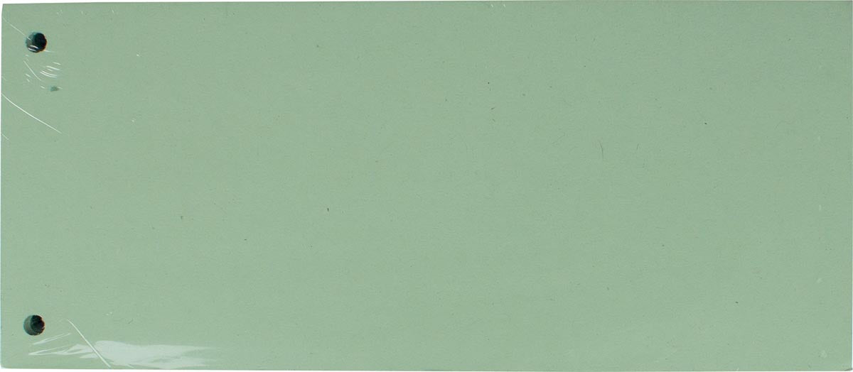 Pergamy verdeelstroken met 2-gaatsperforatie, pak van 100 stuks, groen 30 stuks