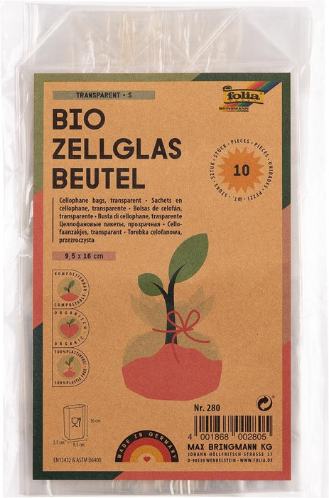 Cellofaanzakjes, 10 stuks, 95 x 160 mm - OfficeTown