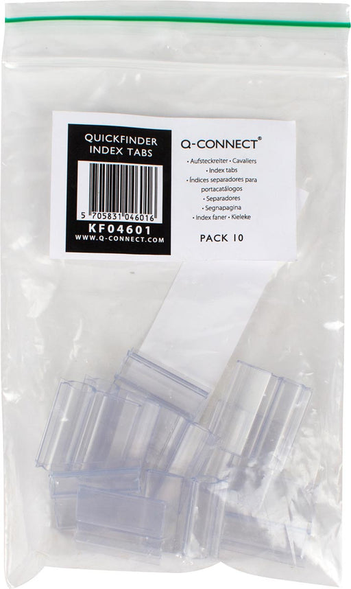 Q-CONNECT tabs voor display systeem 25 mm geassorteerde kleuren 10 stuks 25 stuks, OfficeTown
