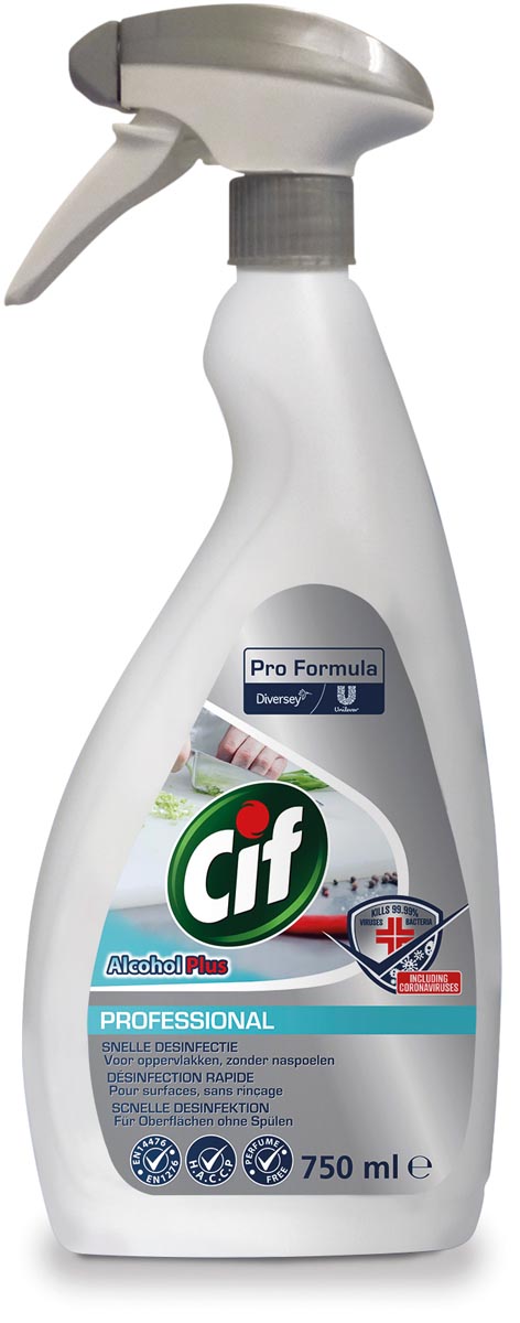 CIF Pro Formule alcohol plus, fles van 750 ml met 77,1 % alcohol - OfficeTown