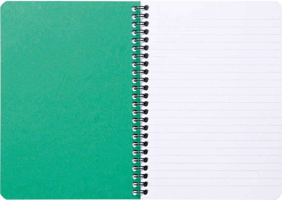Clairefontaine FOREVER spiraalschrift, gerecycled, A5, 90g, 120 pagina's, gelinieerd, groen 5 stuks - OfficeTown