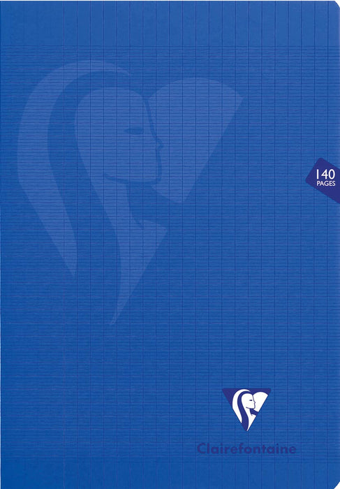 Clairefontaine schrift mimesys voor ft A4+, 140 bladzijden, kaft in PP, seyès, geassorteerde kleuren 5 stuks - OfficeTown