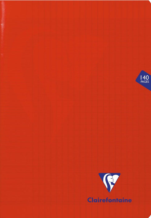 Clairefontaine schrift mimesys voor ft A4+, 140 bladzijden, kaft in PP, seyès, geassorteerde kleuren 5 stuks - OfficeTown