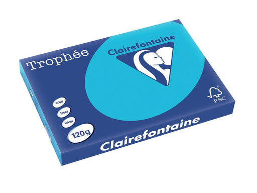 Clairefontaine Trophée Intens, gekleurd papier, A3, 120 g, 250 vel, koningsblauw - OfficeTown