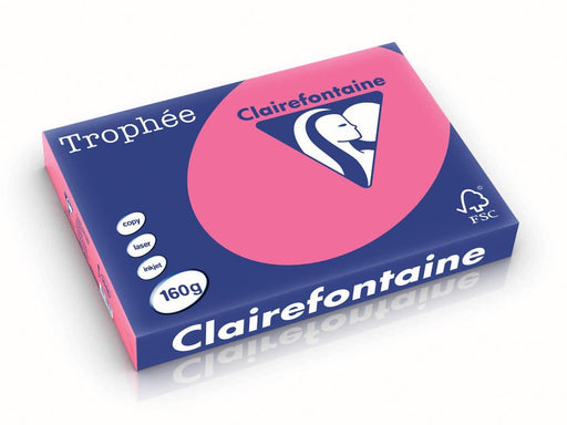 Clairefontaine Trophée Intens, gekleurd papier, A3, 160 g, 250 vel, fuchsia - OfficeTown