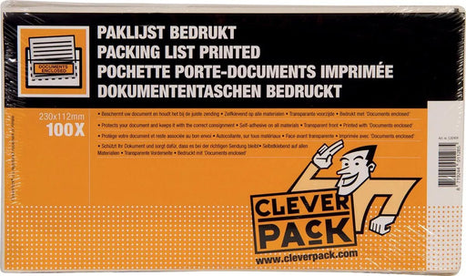 Cleverpack documenthouder Documents Enclosed, ft 230 x 112 mm, pak van 100 stuks - OfficeTown