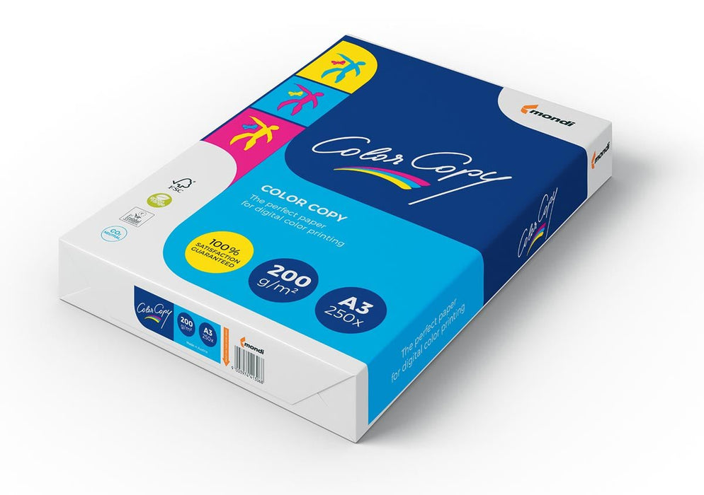 Color Copy printpapier ft A3, 200 g, pak van 250 vel 4 stuks - OfficeTown