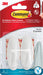 Command decohaak, medium, draagvermogen 1,4 kg, wit, waterbestendig, blister van 2 stuks - OfficeTown