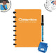Correctbook A5 Original: uitwisbaar / herbruikbaar notitieboek, gelijnd, Peachy Orange (oranje) - OfficeTown