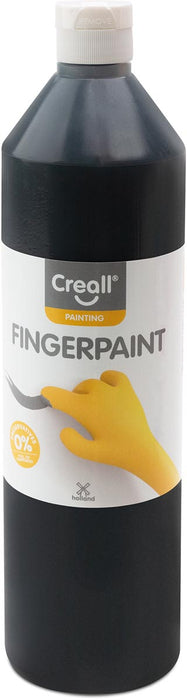 Creall Vingerverf Happy, set met 10 flesjes van 750 ml in diverse kleuren met natuurlijke grondstoffen - OfficeTown