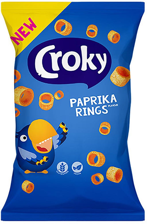 Croky rings paprika, zakje van 75 g 24 stuks - OfficeTown