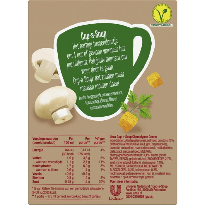 Cup a Soup champignon crème, 140 ml, pak van 24 porties - OfficeTown