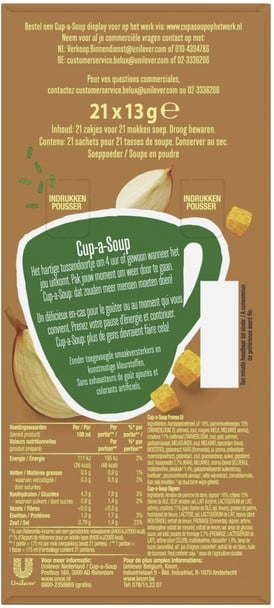 Cup - a - Soup Franse uiensoep, 21 zakjes van 175 ml - OfficeTown