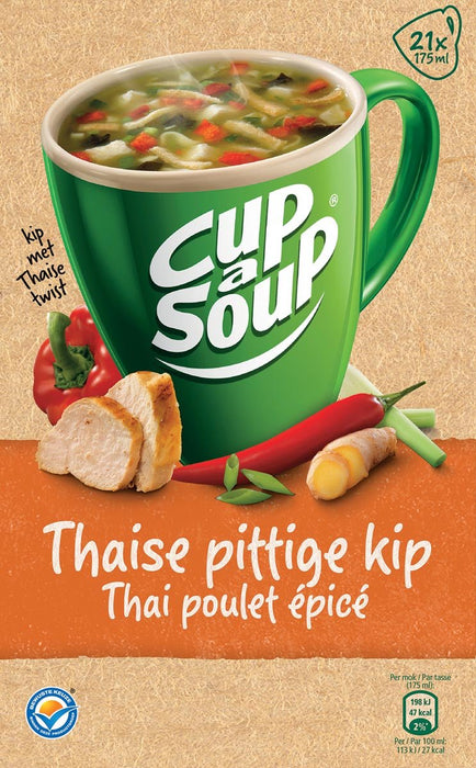 Cup - a - Soup thai spicy chicken, pak van 21 zakjes - OfficeTown