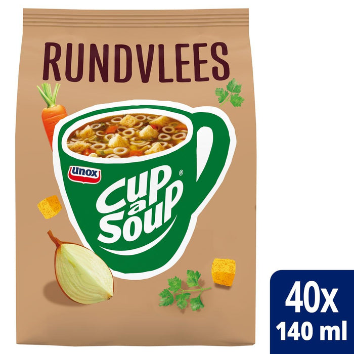 Cup - a - Soup vending, rundvlees, 140 ml, zak van 40 porties - OfficeTown