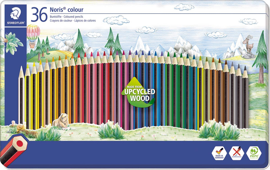 Staedtler kleurpotloden Noris Colour, set van 36 in metalen doos