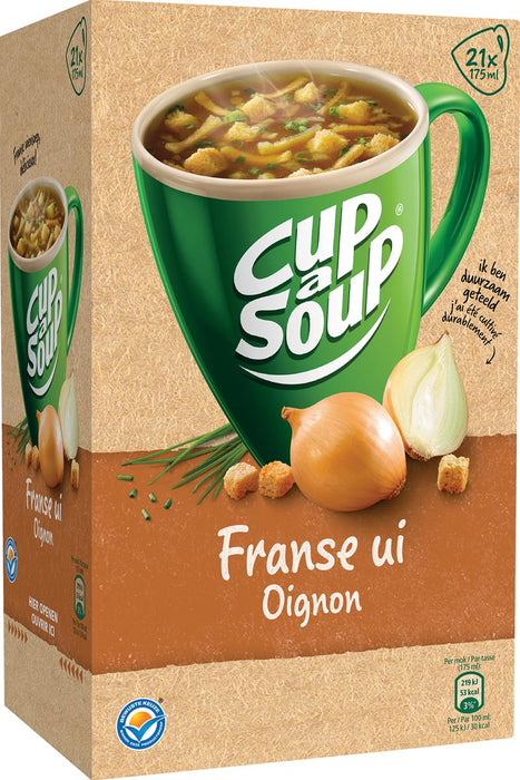 Cup-a-Soup Franse uiensoep, 21 zakjes van 175 ml