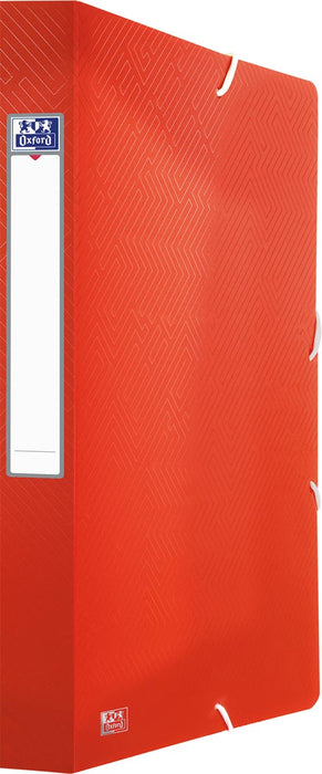 Oxford Urban elastobox uit PP, formaat 24 x 32 cm, rug van 4 cm, geassorteerde transparante kleuren 10 stuks, OfficeTown