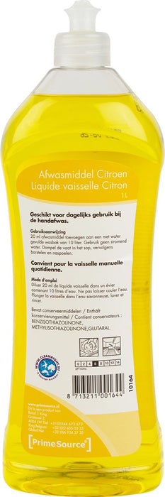 Primesource Handafwasmiddel Citroen, 1 liter fles